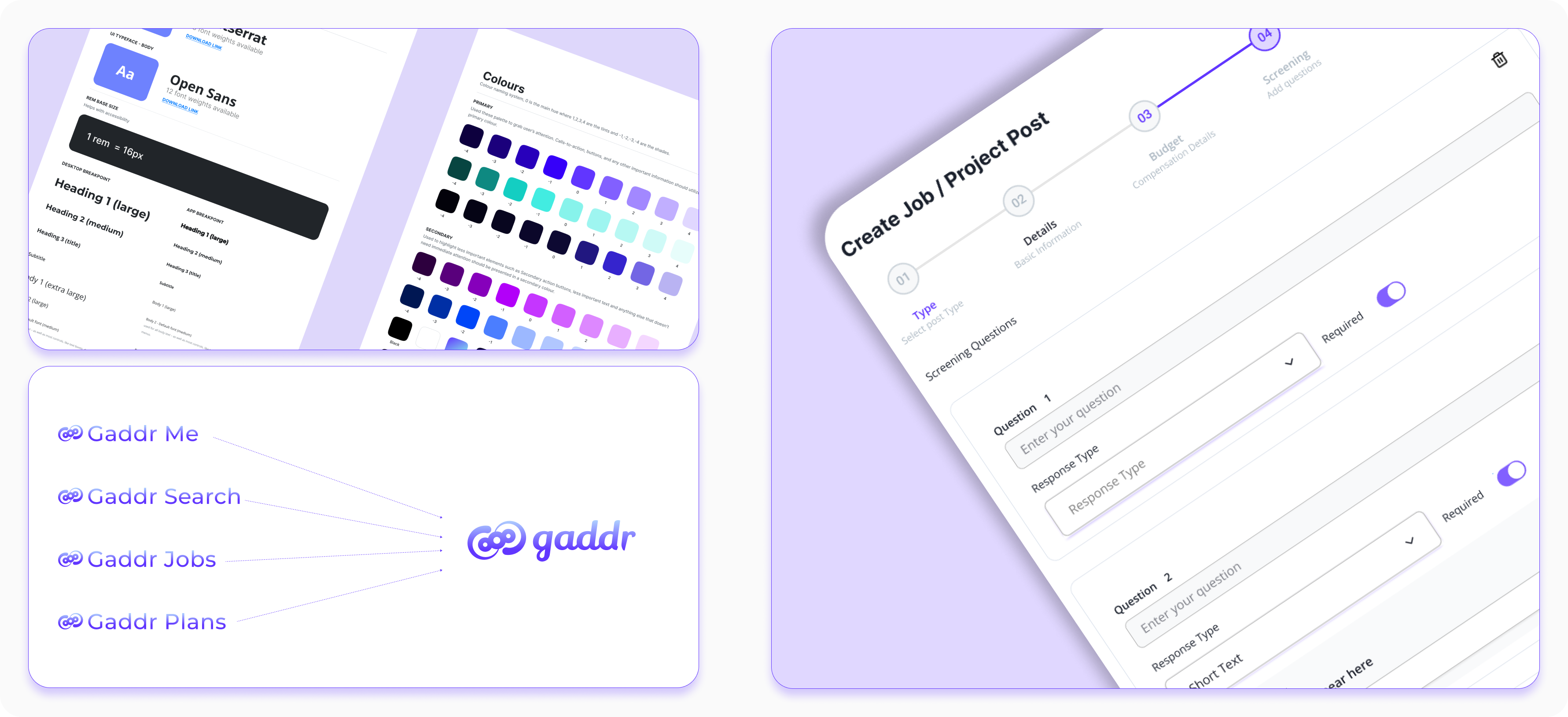 Gaddr Jobs design system