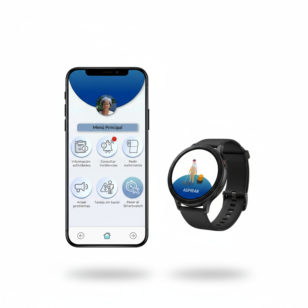 Hygea phone and watch UI