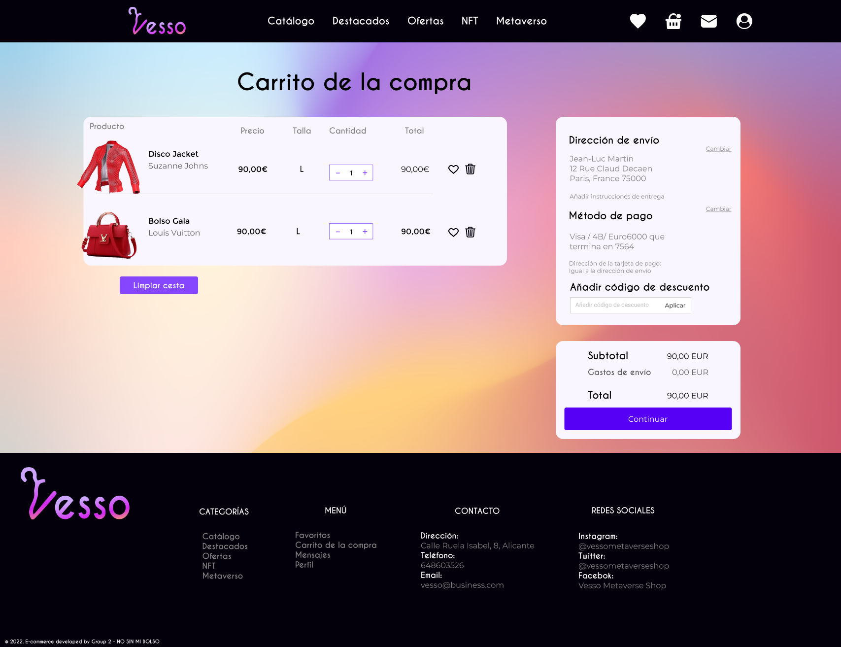 Shopping Cart UI